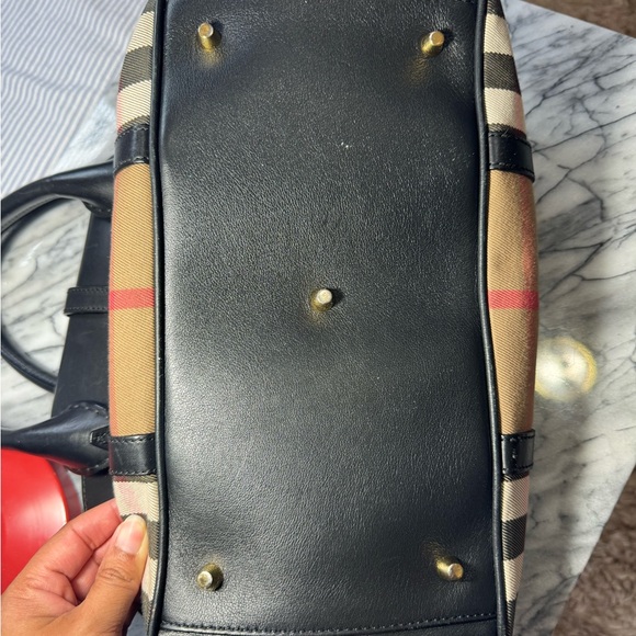 USED Burberry Medium Milverton Plaid Satchel - Picture 4 of 7